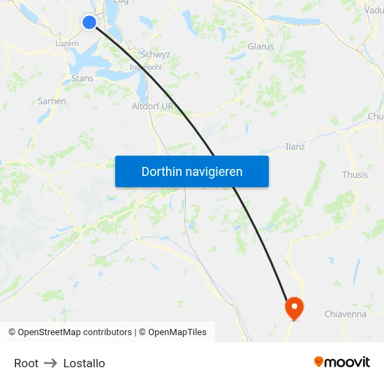 Root to Lostallo map