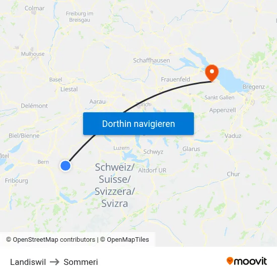 Landiswil to Sommeri map