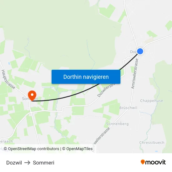 Dozwil to Sommeri map