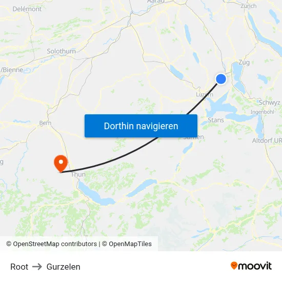 Root to Gurzelen map