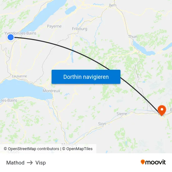 Mathod to Visp map