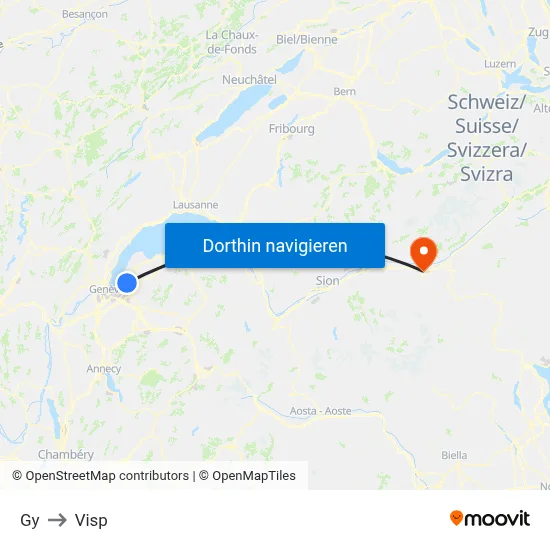 Gy to Visp map