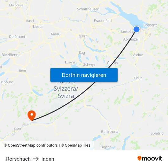 Rorschach to Inden map