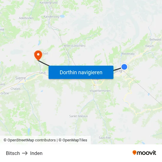 Bitsch to Inden map