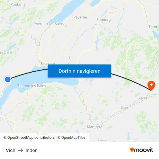 Vich to Inden map