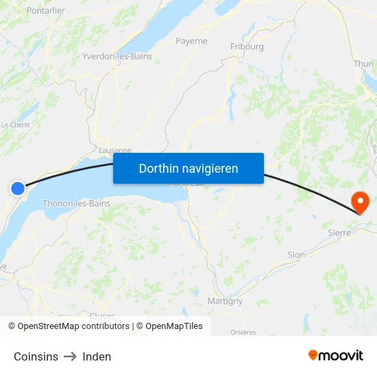 Coinsins to Inden map