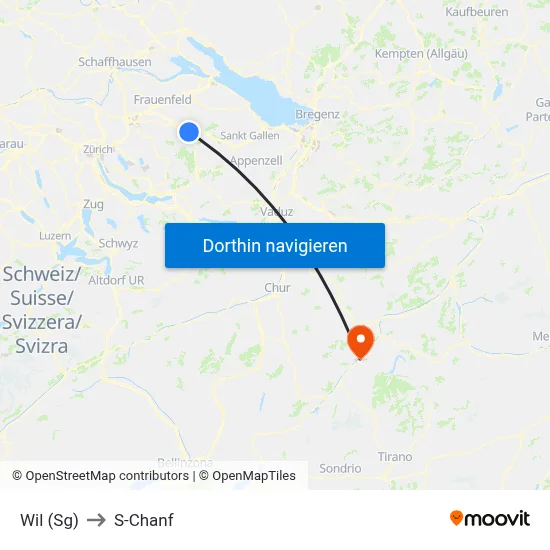 Wil (Sg) to S-Chanf map