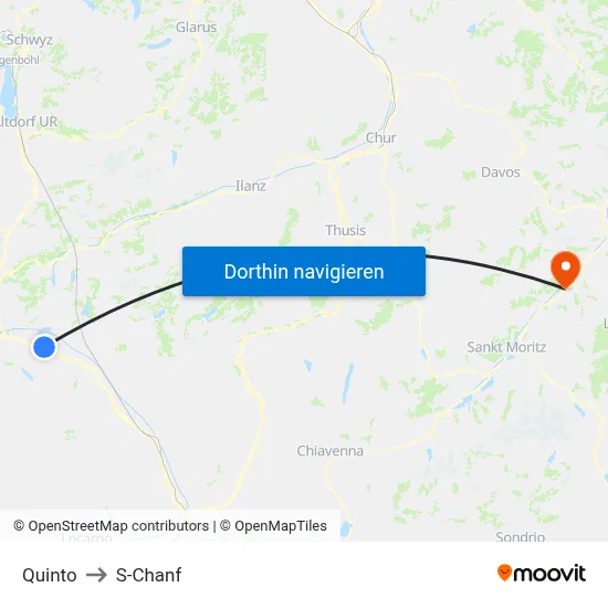 Quinto to S-Chanf map