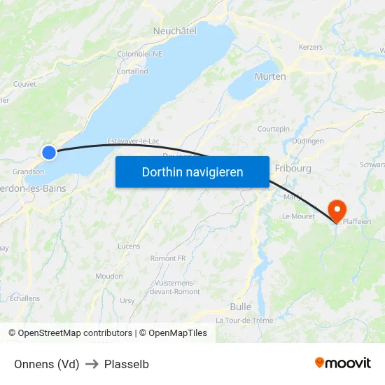 Onnens (Vd) to Plasselb map