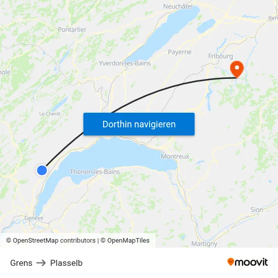 Grens to Plasselb map