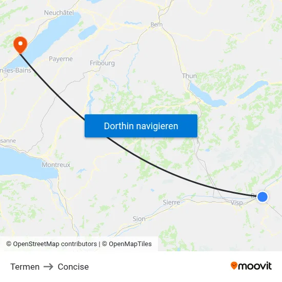 Termen to Concise map