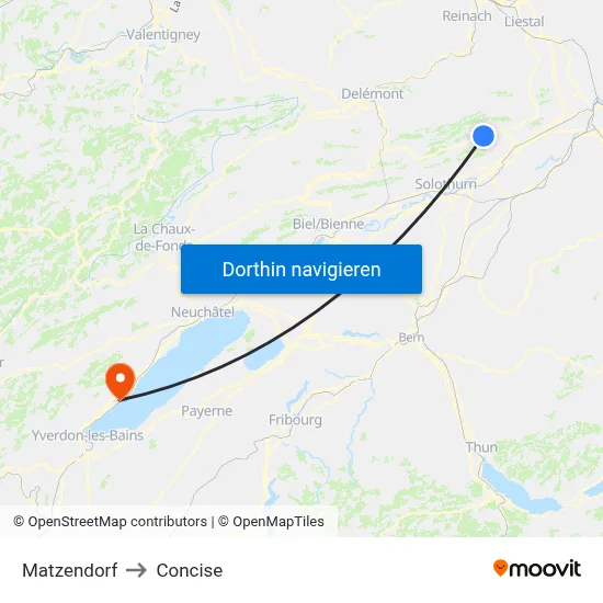 Matzendorf to Concise map