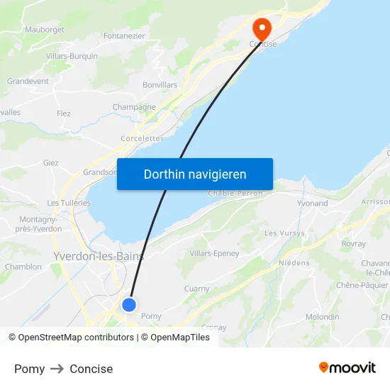 Pomy to Concise map