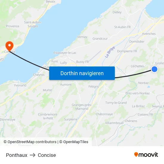 Ponthaux to Concise map
