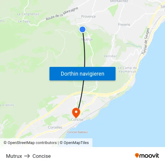 Mutrux to Concise map