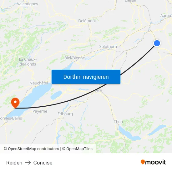 Reiden to Concise map