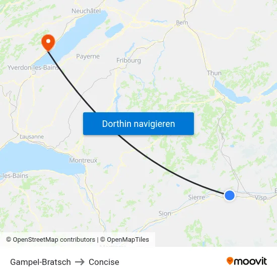 Gampel-Bratsch to Concise map