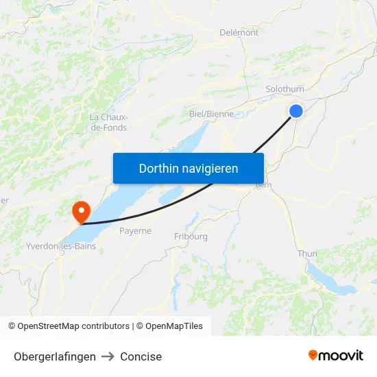 Obergerlafingen to Concise map