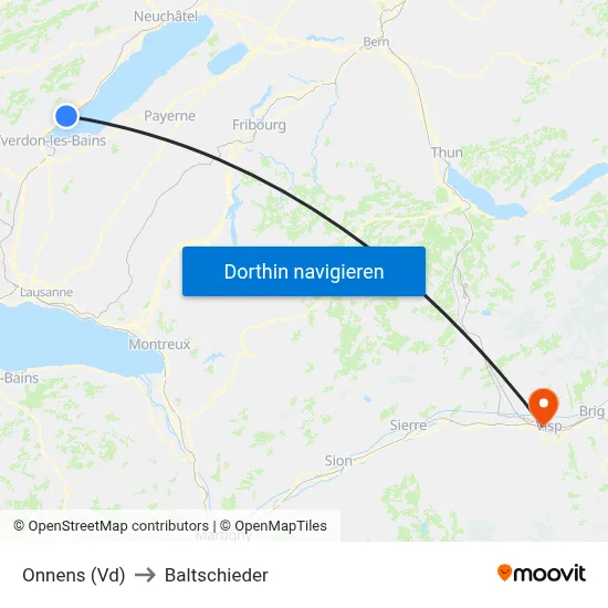 Onnens (Vd) to Baltschieder map