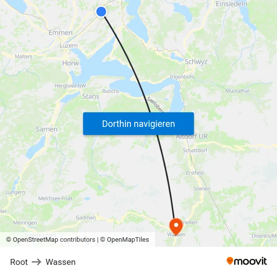 Root to Wassen map
