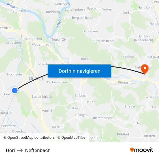 Höri to Neftenbach map