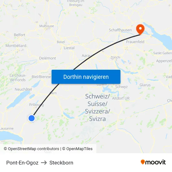 Pont-En-Ogoz to Steckborn map