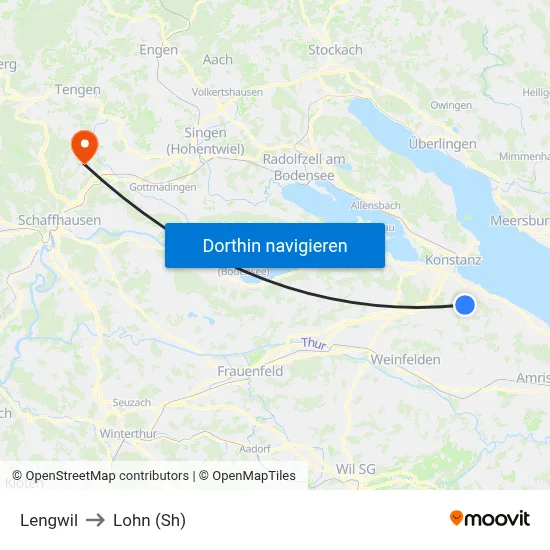 Lengwil to Lohn (Sh) map