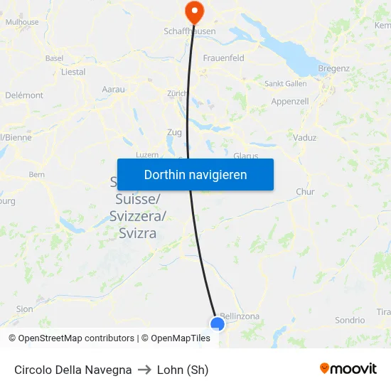 Circolo Della Navegna to Lohn (Sh) map