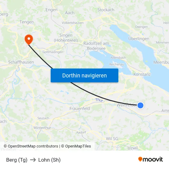 Berg (Tg) to Lohn (Sh) map