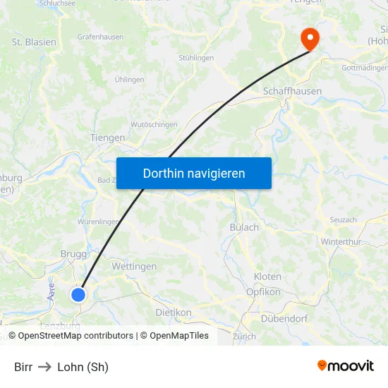 Birr to Lohn (Sh) map