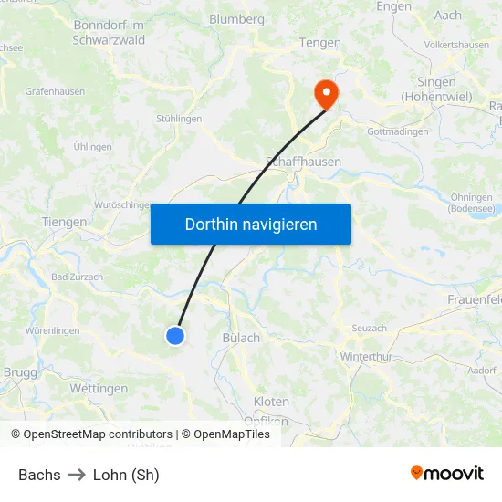 Bachs to Lohn (Sh) map
