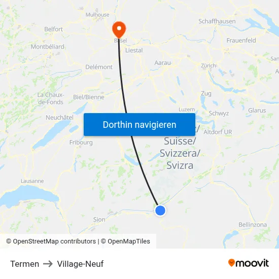 Termen to Village-Neuf map