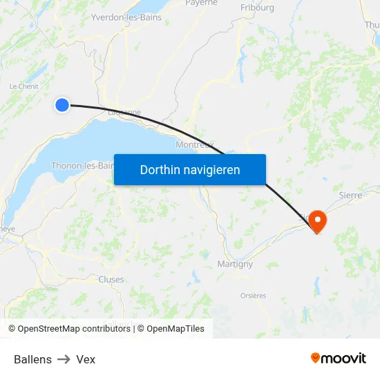 Ballens to Vex map