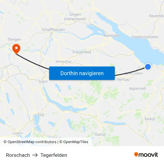 Rorschach to Tegerfelden map