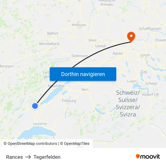 Rances to Tegerfelden map