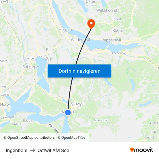 Ingenbohl to Oetwil AM See map