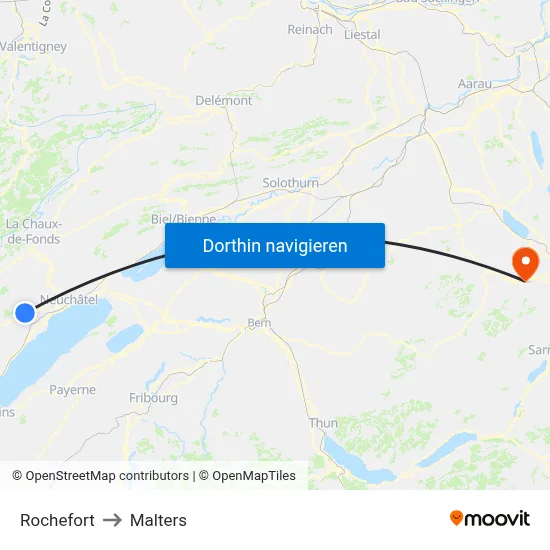 Rochefort to Malters map