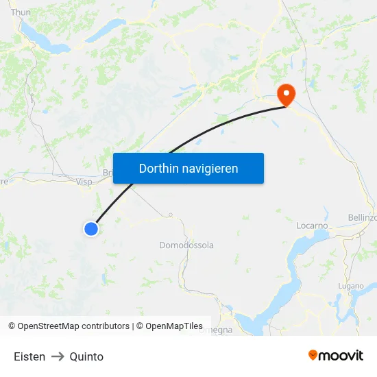 Eisten to Quinto map