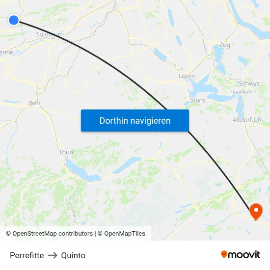 Perrefitte to Quinto map