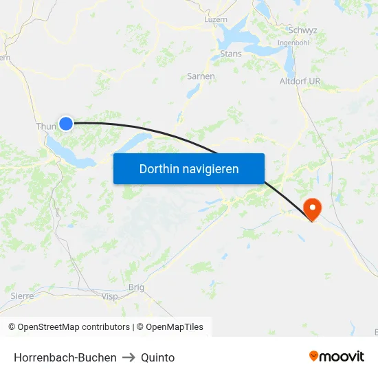 Horrenbach-Buchen to Quinto map