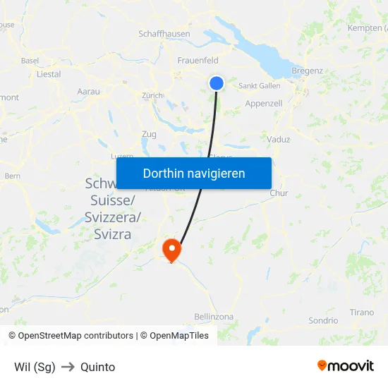 Wil (Sg) to Quinto map
