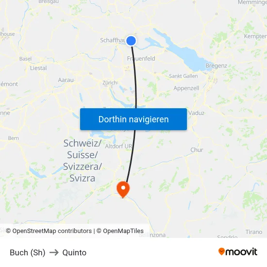 Buch (Sh) to Quinto map
