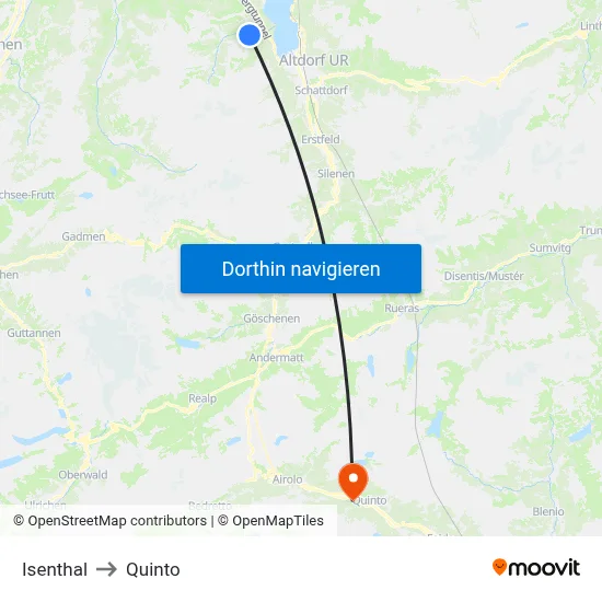Isenthal to Quinto map