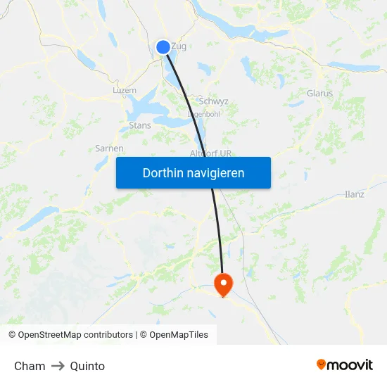 Cham to Quinto map
