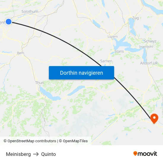 Meinisberg to Quinto map
