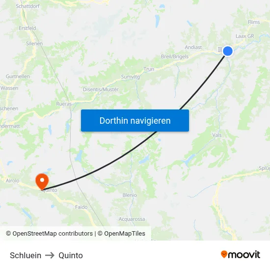 Schluein to Quinto map