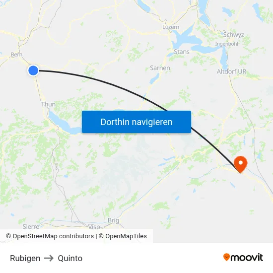 Rubigen to Quinto map