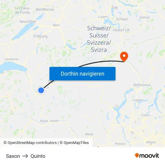 Saxon to Quinto map