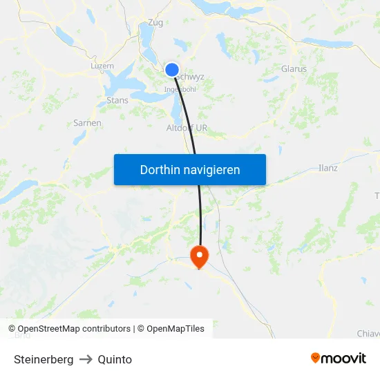 Steinerberg to Quinto map