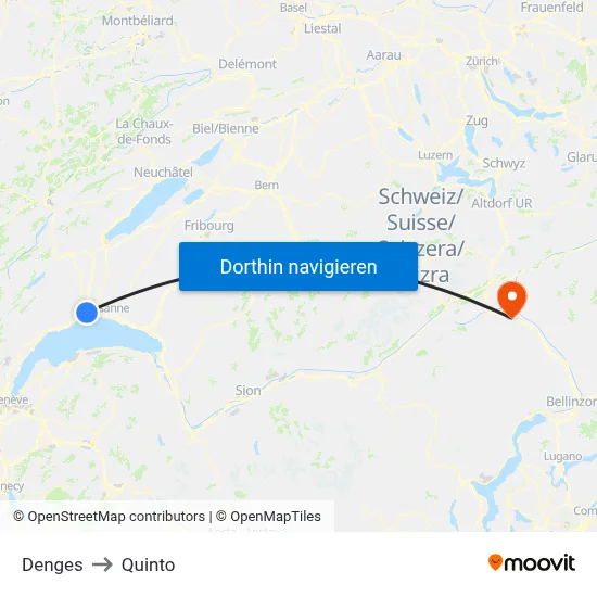 Denges to Quinto map